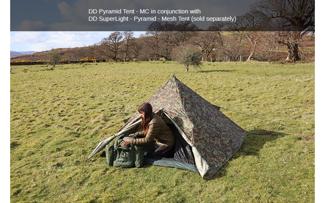 DD Pyramid Tent MC 2 Persons Bushcraft Tent DD Pyramid Tent MC 2 Persons Bushcraft Tent